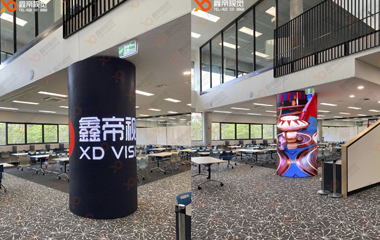 澳洲創(chuàng)意LED圓柱屏項目