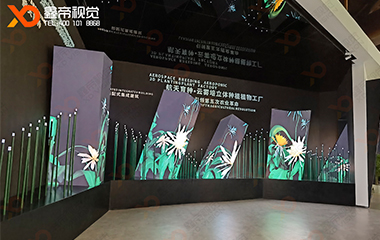 廣州天鹿湖展廳LED方柱項目