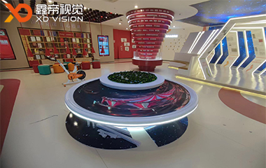 江蘇沭陽文化館LED圓臺屏項目