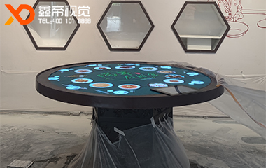 廣州酒家LED圓形藝術(shù)餐桌屏項目