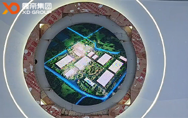 成都創(chuàng)客公園無邊圓形LED屏項目