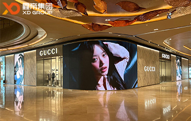 菲律賓GUCCI專賣店定制弧形LED高清屏項目